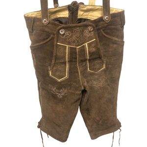 Authentic Gaudi Leather Lederhosen  Octoberfest Halloween Pub Bash Men’s Size 50